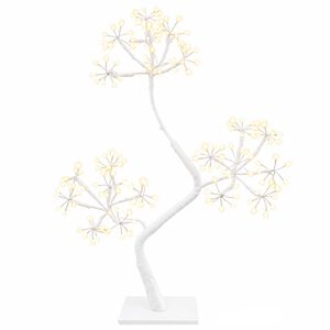 vidaXL &Aacute;rbol de Navidad LED en forma de S 2 uds. Blanco