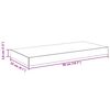 vidaXL Estante flotante de pared MDF color roble 50x23x3,8 cm