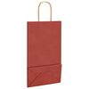 vidaXL Bolsas de papel con asas 250 uds rojo 21x11x36 cm