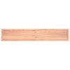 vidaXL Encimera ba&ntilde;o madera maciza tratada marr&oacute;n claro 220x40x(2-6)cm