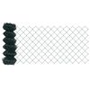 vidaXL Cerca de eslabones de cadena 25 x 0,4 m Acero Verde