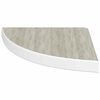 vidaXL Estante de esquina de pared 2 uds MDF roble/blanco 35x35x3,8 cm