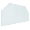 vidaXL Placa de vidrio para chimenea Transparente 100 x 50 cm Cristal