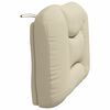 vidaXL Cabecero de cama acolchado Hvar tela crema 90 cm