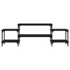 vidaXL Mueble para TV madera contrachapada negro 157x35x52 cm