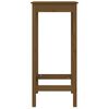 vidaXL Set de bar 5 piezas madera maciza de pino marr&oacute;n miel