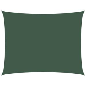 vidaXL Toldo de vela rectangular tela Oxford verde oscuro 2,5x3,5 m