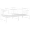 vidaXL Sof&aacute; cama extra&iacute;ble sin colch&oacute;n metal blanco 90x200cm