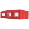 vidaXL Carpa de Fiesta 900 x 300 x 255 cm Rojo PE y acero