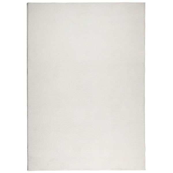 vidaXL Alfombra de pelo corto look escandinavo IZA crema 160x230 cm
