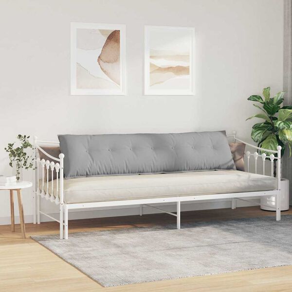 vidaXL Coj&iacute;n de Espalda Gris Nube 200 x 19 x 50 cm tela