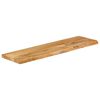 vidaXL Tablero de mesa borde natural madera maciza mango 100x20x3,8 cm