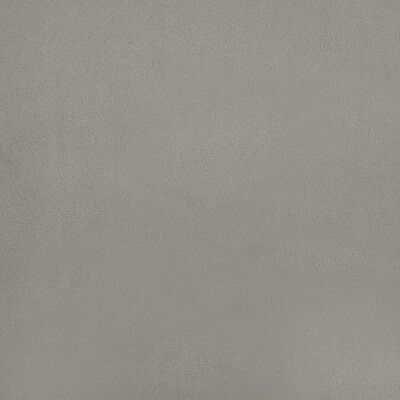 vidaXL Cabecero de terciopelo gris claro 183x16x78/88 cm
