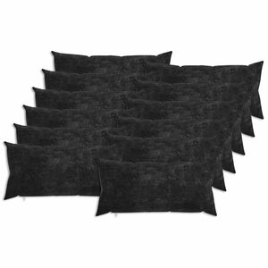 vidaXL Coj&iacute;n con almohada HEERLEN 12 uds. Gris antracita Tela Chenille