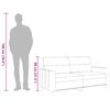 vidaXL Sof&aacute; de 2 plazas de tela negro 140 cm