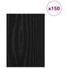 vidaXL Paneles Decorativos 150 pcs Roble Negro 15 x 21 x 0.27 cm