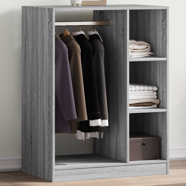 vidaXL Armario de madera de ingenier&iacute;a gris Sonoma 77x48x102 cm