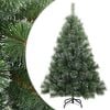 vidaXL &Aacute;rbol de Navidad artificial plegable cubierto de nieve Verde