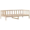 vidaXL Sofá cama con cajones madera maciza de pino 90x200 cm