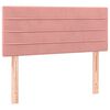 vidaXL Cama box spring con colch&oacute;n terciopelo rosa 120x200 cm