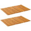 vidaXL Alfombrilla de ba&ntilde;o Liso Marr&oacute;n 60 x 40 cm Madera