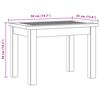 vidaXL Mesa de centro de jard&iacute;n madera maciza de acacia 50x35x36 cm