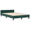 vidaXL Cama tipo Box Spring Verde oscuro 120 x 200 cm Terciopelo
