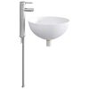 vidaXL Lavabo de ba&ntilde;o con grifo y desag&uuml;e Cromado