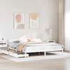 vidaXL Estructura de cama sin colchón madera maciza blanca 200x200 cm