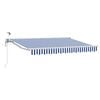 vidaXL Toldo Retr&aacute;ctil El&eacute;ctrico Azul y 3,5 x 2,5 m