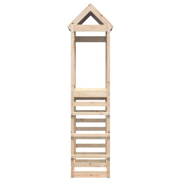 vidaXL Torre de Juego Marr&oacute;n 85 x 52,5 x 239 cm Madera de pino macizo