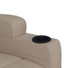 vidaXL Sill&oacute;n elevable cuero sint&eacute;tico color capuchino