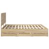 vidaXL Estructura de cama Roble Sonoma 180 x 200 cm Madera Ingenieril