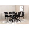 Venture Home Sillas de comedor 2 unidades Windu terciopelo negro