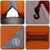 vidaXL Tienda tipi con techo Gris y naranja 490 x 410 x 210 cm