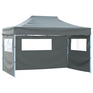 vidaXL Carpa de Fiesta 280 x 410 x 315 cm Gris antracita Tela Oxford