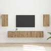 vidaXL Conjunto de mueble de TV 5 pcs Roble artesanal