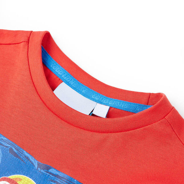Camiseta de manga corta infantil rojo 128