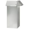 vidaXL Valla para caracoles 13,5 x 13,5 x 25 cm Acero Galvanizado