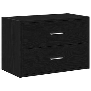 vidaXL Armario con 2 cajones roble negro 60x31x40 cm madera ingenier&iacute;a