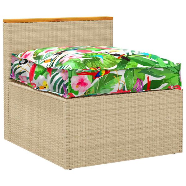 vidaXL Coj&iacute;n de pal&eacute; para asiento Floral Multicolor 70 x 70 x 12 cm