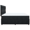 vidaXL Cama box spring con colch&oacute;n terciopelo negro 180x200 cm