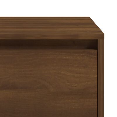 vidaXL Mesita de noche madera de ingeniería marrón roble 45x34x44,5 cm