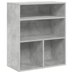 vidaXL Estanter&iacute;a madera contrachapada gris hormig&oacute;n 60x30x71,5 cm