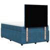 vidaXL Cama box spring con colch&oacute;n terciopelo azul oscuro 120x190 cm