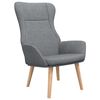 vidaXL Sill&oacute;n de relax de tela gris claro