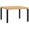 vidaXL Mesa de centro de jard&iacute;n aluminio negro 65x65x40 cm