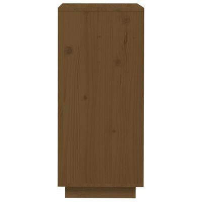 vidaXL Armario zapatero madera maciza de pino marrón miel 35x35x80 cm