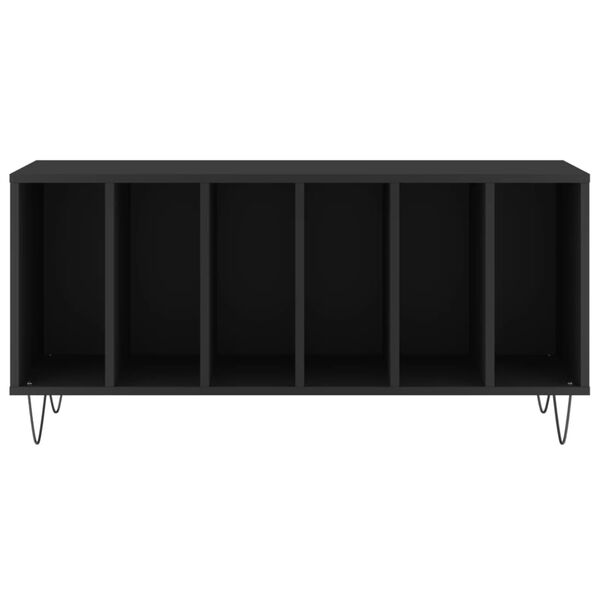 vidaXL Mueble para discos madera contrachapada negro 100x38x48 cm