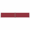 vidaXL Toldo lateral retr&aacute;ctil rojo 220x1200 cm